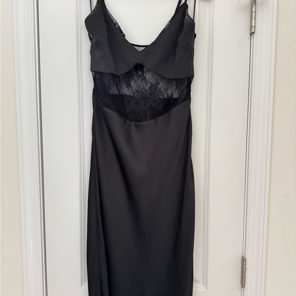 Abercrombie & Fitch Julia Slip Lace Halter Maxi Dress